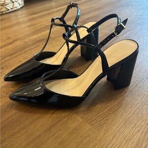 Nine West Black Block Heels